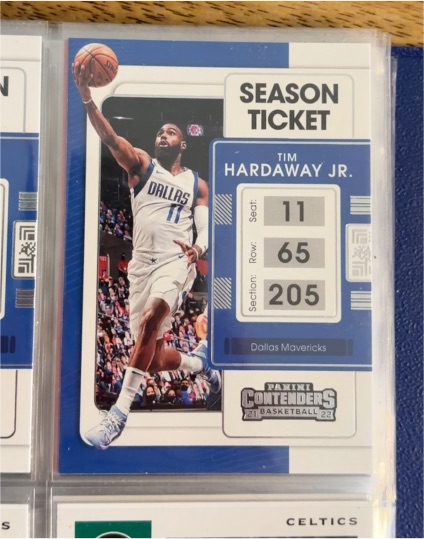 2021-22 Panini Contenders #28 Tim Hardaway Jr. — front