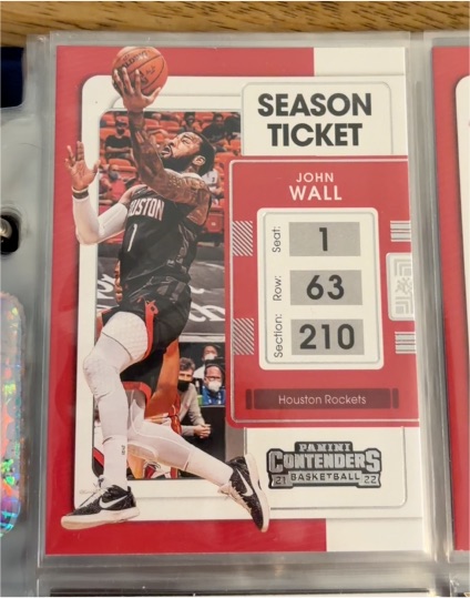 2021-22 Panini Contenders Basketball Season Ticket #1 John Wall — front