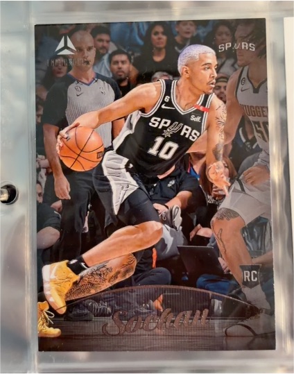2022-23 Panini Chronicles Luminance #159 Jeremy Sochan — front