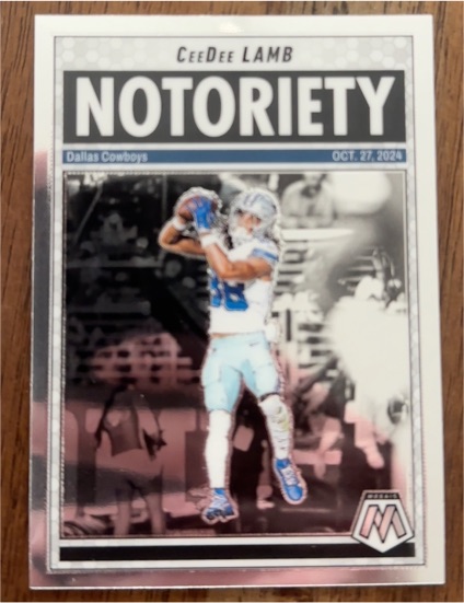 2025 Panini Mosaic #8 CeeDee Lamb Notoriety — front