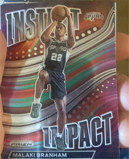 2022-23 Panini Prizm #12 Malaki Branham Instant Impact — front