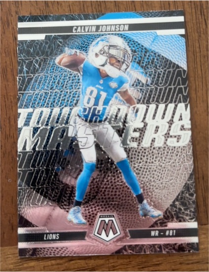 2025 Panini Mosaic Touchdown Masters #16 Calvin Johnson — front