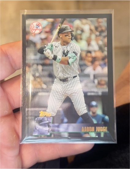 2025 Topps Archives Black Border Aaron Judge — front
