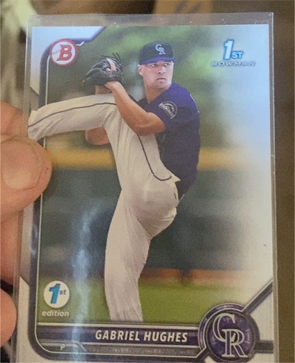 2022 Bowman Draft #BD-151 Gabriel Hughes — front