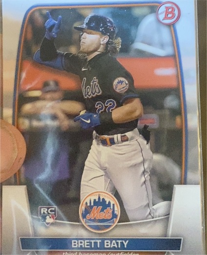 2023 Bowman #80 Brett Baty — front