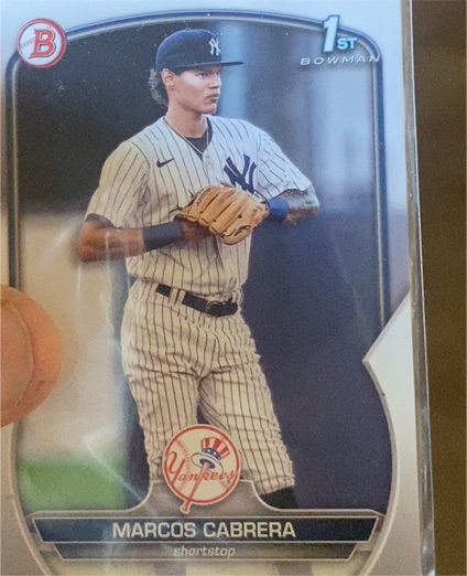 2023 Bowman Prospects #BP-46 Marcos Cabrera — front
