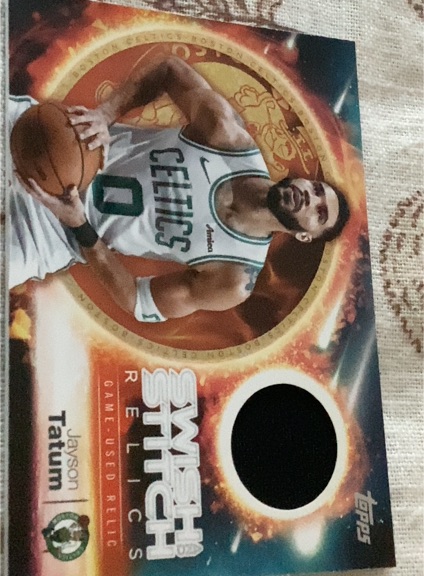 2025-26 Topps Swish and Stitch Relics #SST-JT Jayson Tatum — front