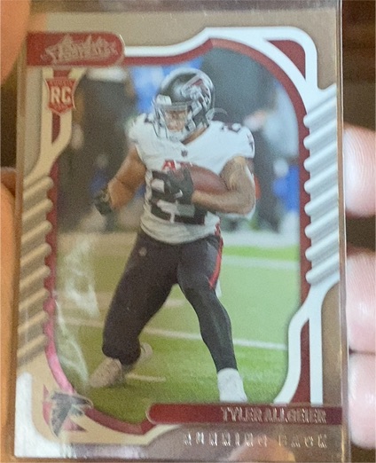 2022 Panini Absolute #198 Tyler Allgeier Rookie RC Atlanta Falcons — front