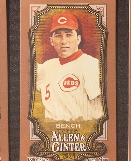 2024 Topps Allen & Ginter #350 Johnny Bench — front