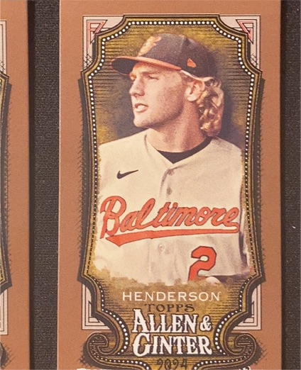 2024 Topps Allen & Ginter #161 Gunnar Henderson — front