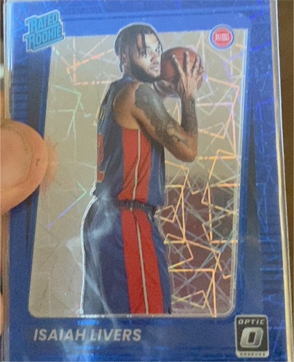 2021-22 Donruss Optic #177 Isaiah Livers — front