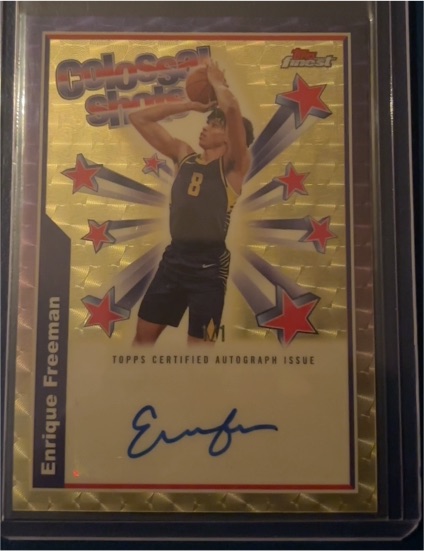 2024-25 Topps Finest #BSA-EF Enrique Freeman Colossal Shots Auto — front