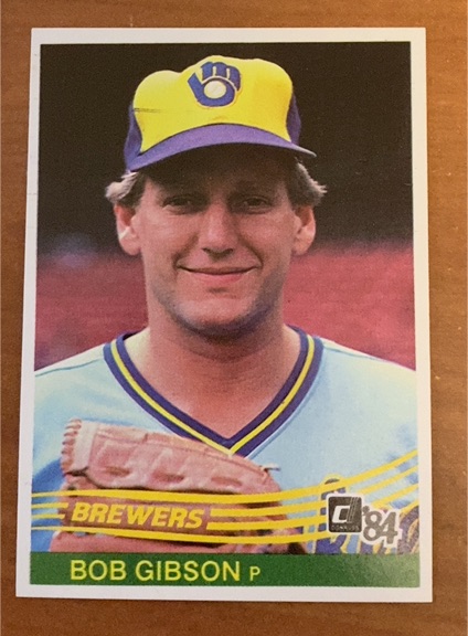 1984 Donruss #246 Bob Gibson Milwaukee Brewers — front