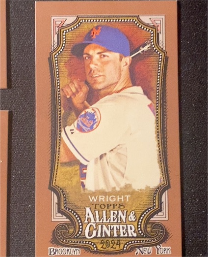 2024 Topps Allen & Ginter #148 David Wright Mini — front