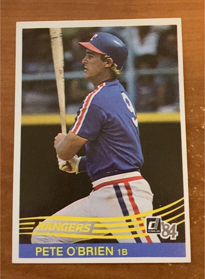 1984 Donruss #281 Pete O'Brien Texas Rangers — front