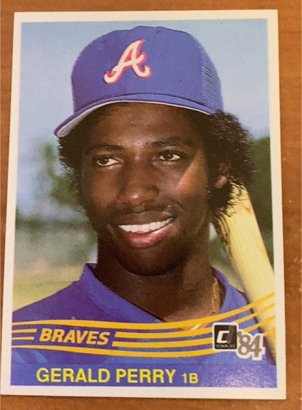 1984 Donruss #263 Gerald Perry — front