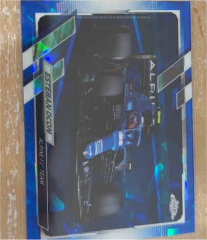 2021 Topps Chrome Sapphire F1 #105 Esteban Ocon — front