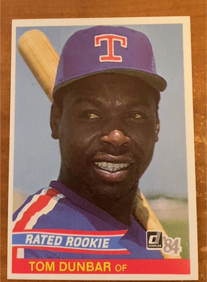 1984 Donruss #28 Tom Dunbar — front