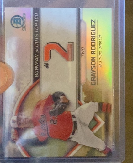 2023 Bowman Chrome #BTP-2 Grayson Rodriguez — front