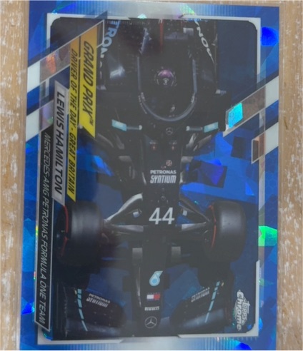 2021 Topps Chrome Formula 1 #166 Lewis Hamilton — front