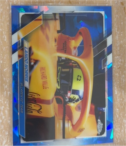 2021 Topps Chrome Sapphire Formula 1 #22 Lando Norris — front