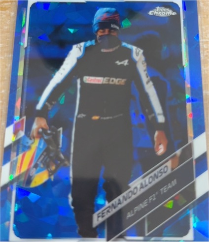2021 Topps Chrome Sapphire Formula 1 #41 Fernando Alonso — front