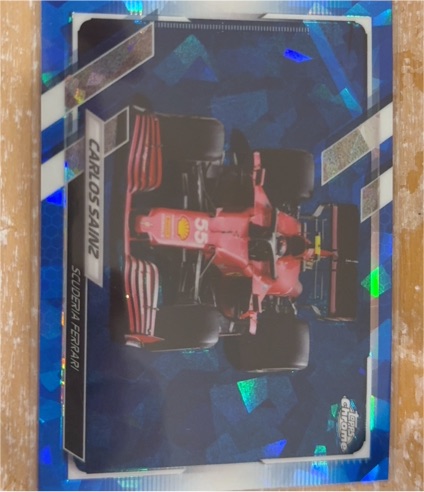 2021 Topps Chrome Sapphire #107 Carlos Sainz — front