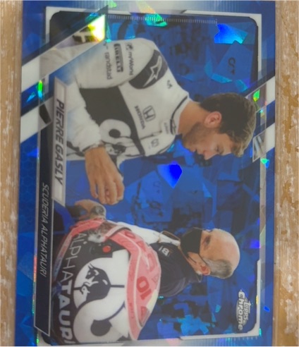 2021 Topps Chrome Sapphire Formula 1 #36 Pierre Gasly — front