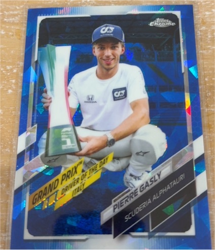 2021 Topps Chrome Formula 1 #163 Pierre Gasly Driver of the Day — front