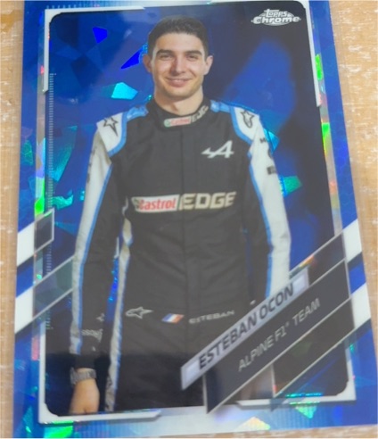 2021 Topps Chrome Sapphire #10 Esteban Ocon — front