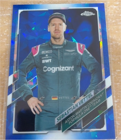 2021 Topps Chrome Sapphire Formula 1 #7 Sebastian Vettel — front