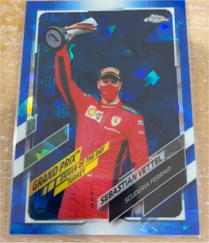 2021 Topps Chrome Formula 1 #158 Sebastian Vettel Scuderia Ferrari — front
