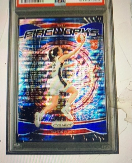 2024 Panini Prizm WNBA #13 Caitlin Clark Fireworks Rookie Card — front