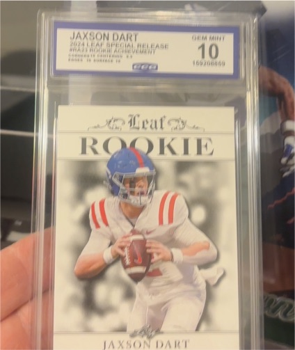 2024 Leaf Rookie Achievements #RA23 Jaxson Dart — front