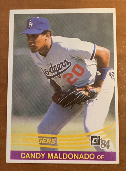 1984 Donruss #93 Candy Maldonado Los Angeles Dodgers — front