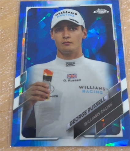 2021 Topps Chrome Sapphire #35 George Russell — front