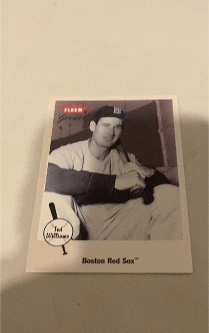 2002 Fleer Greats of the Game #9 Ted Williams — front
