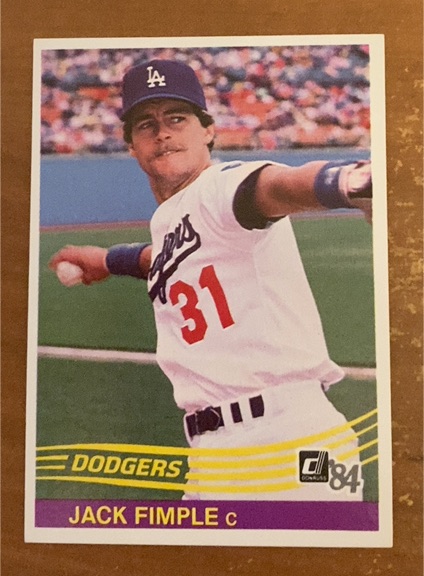 1984 Donruss #372 Jack Fimple — front