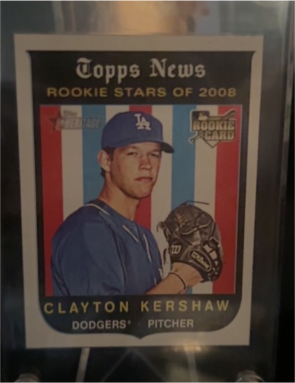 2008 Topps Heritage #595 Clayton Kershaw — front