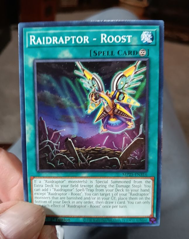 2025 Yu-Gi-Oh! MP25-EN316 Raidraptor - Roost — front