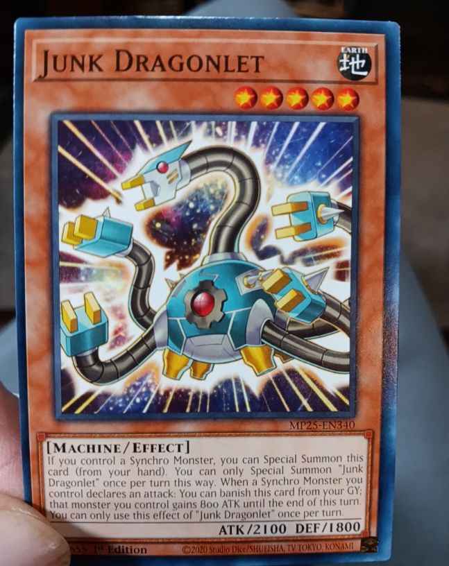 2020 Yu-Gi-Oh! MP25-EN340 Junk Dragonlet — front