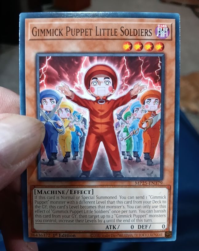 2020 Yugioh MP25-EN379 Gimmick Puppet Little Soldiers — front