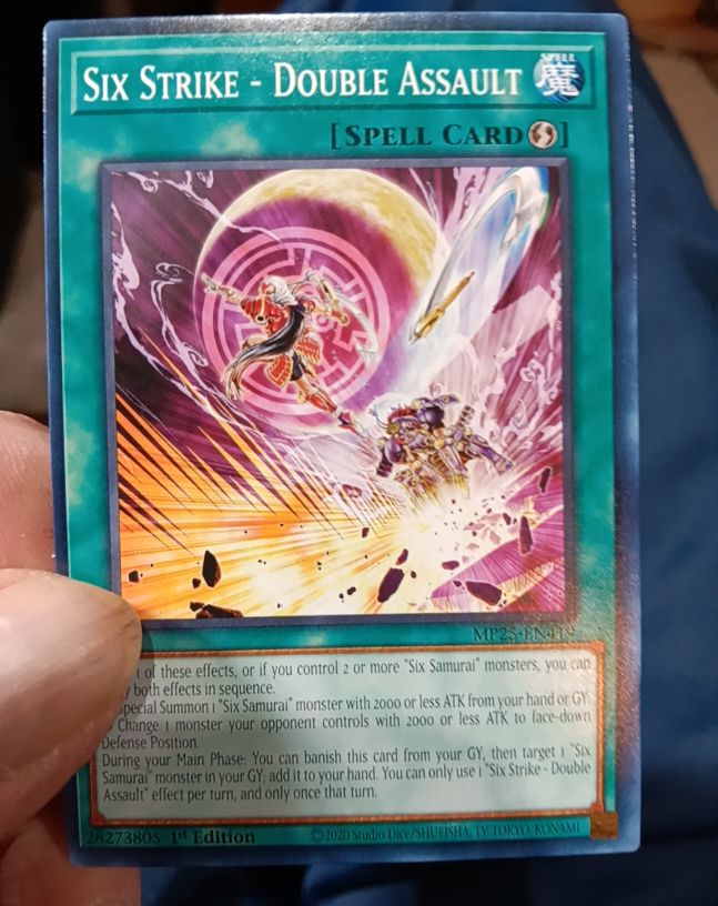 2020 Yu-Gi-Oh! MP25-EN419 Six Strike - Double Assault — front