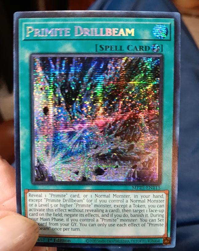 2020 Yu-Gi-Oh! MP25-EN115 Primite Drillbeam — front