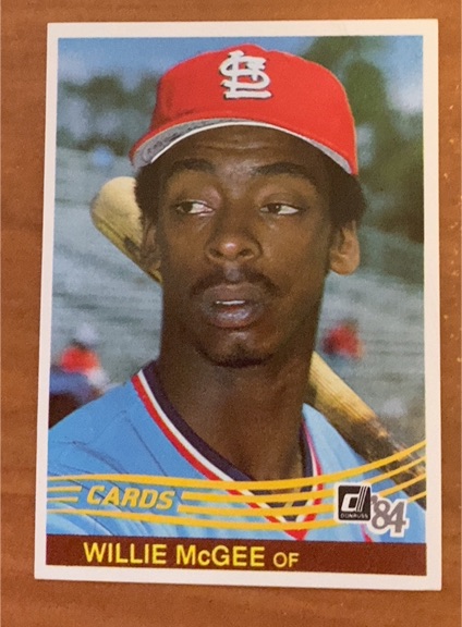 1984 Donruss #353 Willie McGee — front