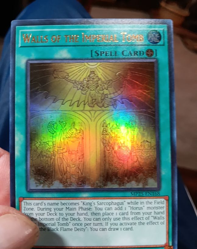 2025 Yu-Gi-Oh! MP25-EN168 Walls of the Imperial Tomb — front