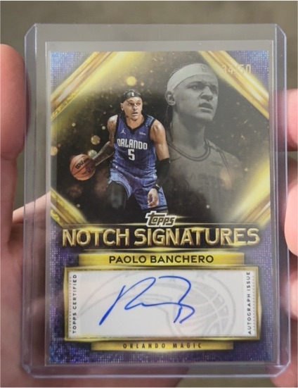 2025-26 Topps Notch Signatures #TNS-PB Paolo Banchero — front