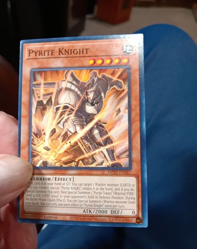 2020 Yu-Gi-Oh! MP25-EN367 Pyrite Knight — front