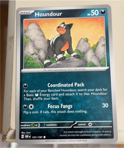2023 Pokémon Scarlet & Violet Obsidian Flames #131 Houndour — front