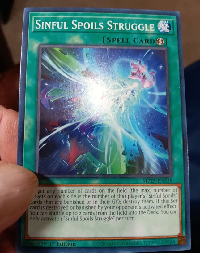 2020 Yu-Gi-Oh! MP25-EN358 Sinful Spoils Struggle — front